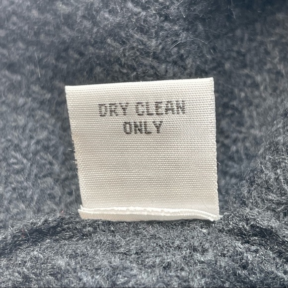 bryn Walker Duster Sweater Vest Black Cowl Neck Drawstring Open Front, Size S - Picture 10 of 11